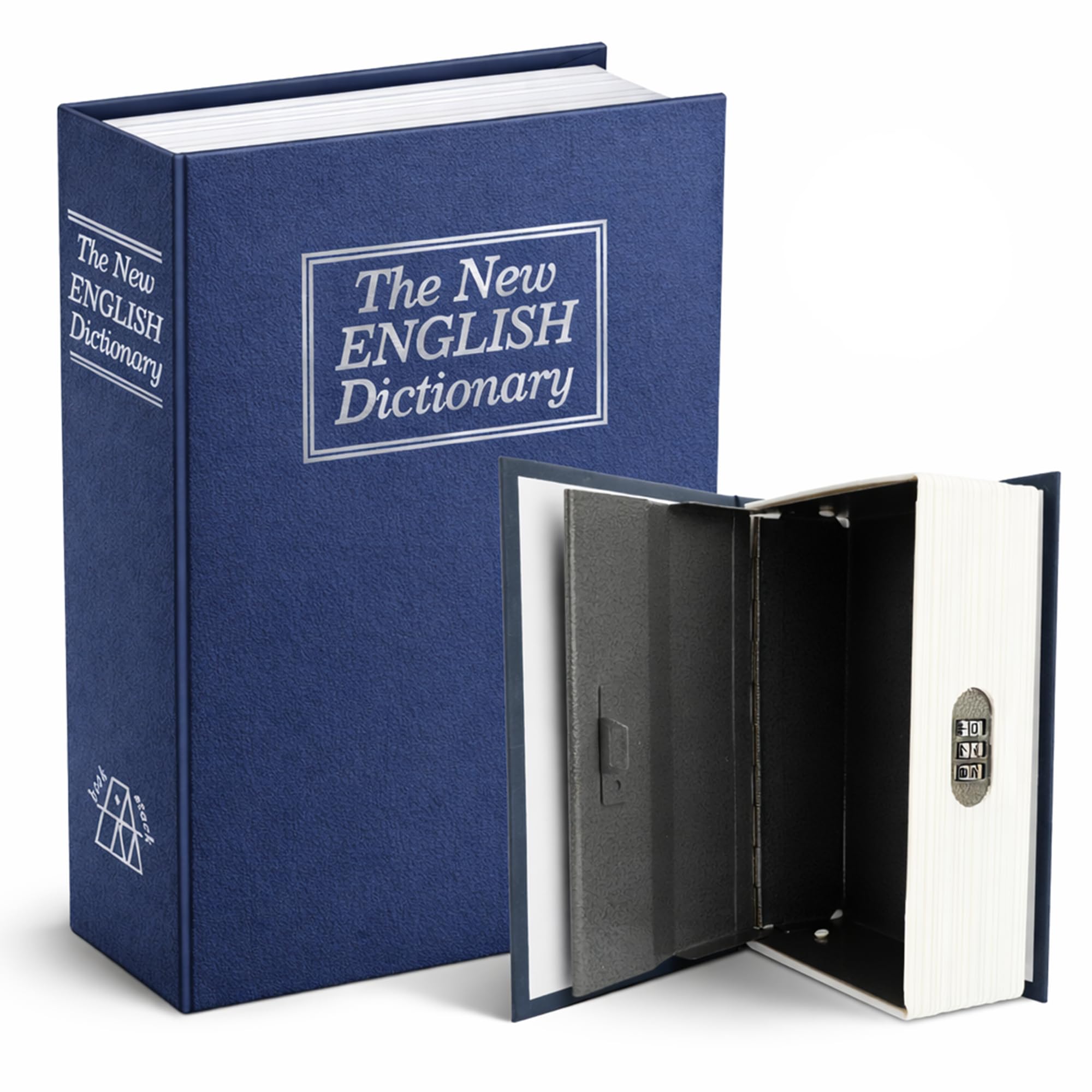Navoys Secret Book Safe With 3-Digit Combination Lock – Hidden Dictionary Diversion Safe, Portable Lock Box For Cash, Jewellery, Passport & Valuables