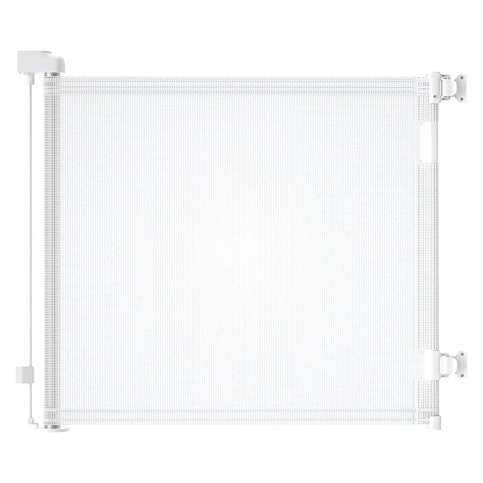 Wodondog Puerta Seguridad Bebé Extensibles, Barrera Seguridad Nños y Perros, 0-150 cm Retráctil Vallas para Escaleras y Pasillos, Interiores y Exteriores