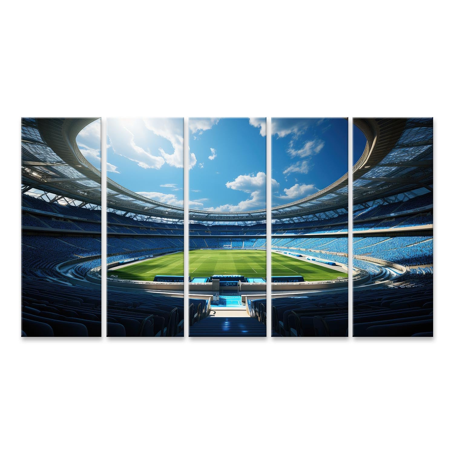islandburner Quadro su tela stadio di calcio gioco di campionato squadre giocando camera dei ragazzi immagini murali poster