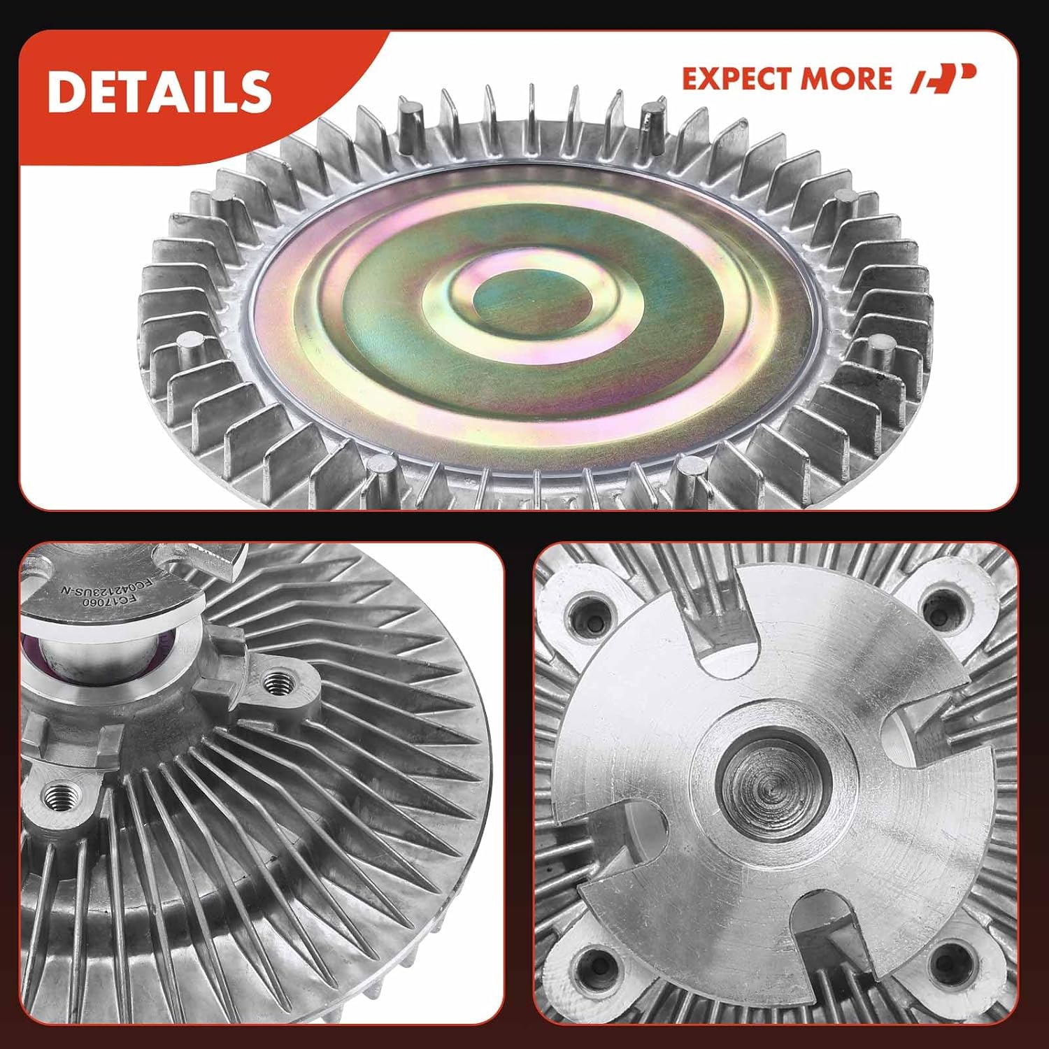 A-Premium Electronic Radiator Cooling Fan Clutch Compatible with Dodge Challenger Charger Pickup & Chrysler Town & Country & Chevrolet G10 & Cadillac & Jeep & GMC, Replace# 4032902642