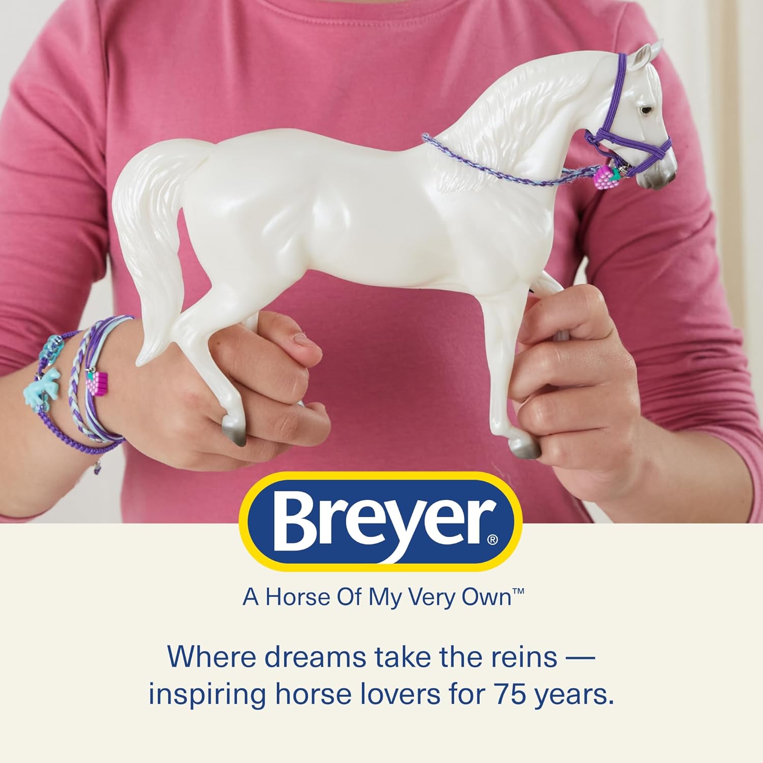 Breyer Freedom Series 4-Ever Friends Gift Set Purple Power - Premium Horse and Foal Collectible - Educational Horse Toy Gift for Girls and Young Animal Lovers - Model #B-FS-10451 - Image 8