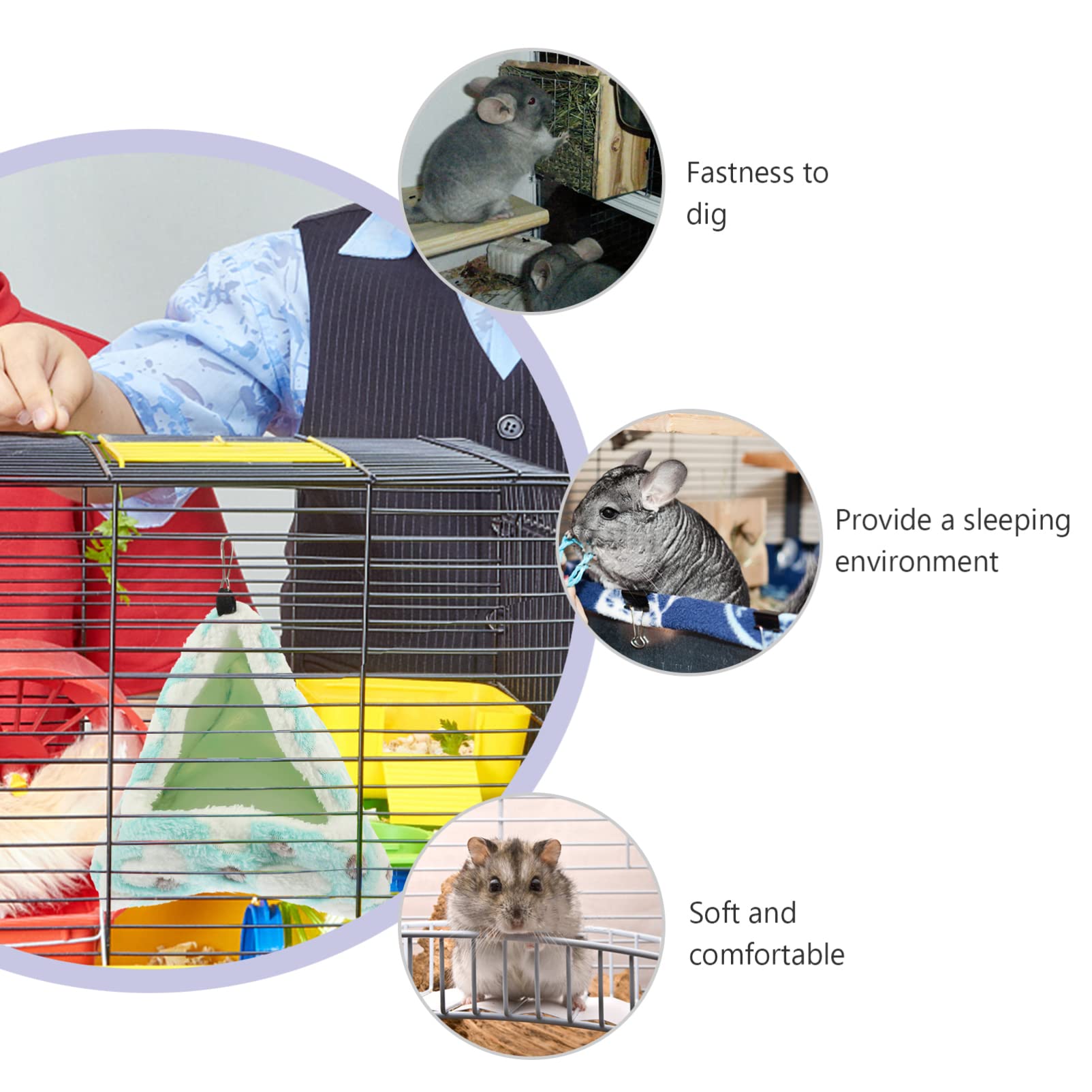 Beavorty 2stücke Guinea Pig Nest Schlafsack Aus Warmes Und Bequemes Bett Für Hamster Chinchillas Und Andere Kleintiere Für Ruhe Und