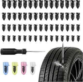 Stacool 60PCS 2026 Upgraded Tire Repair Rubber Nail Kit with 4 Sizes Fast Self