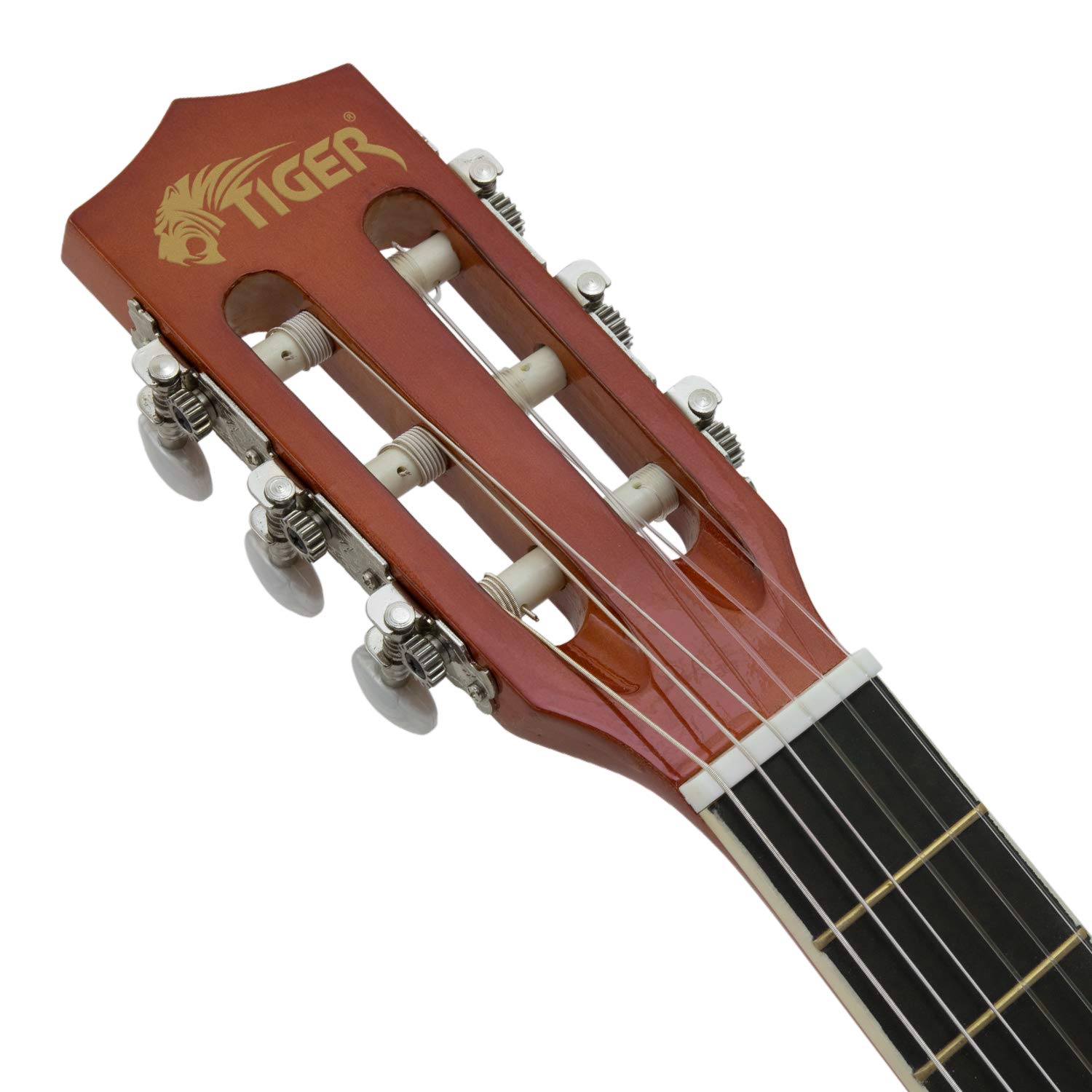 Tiger CLG-34 - Guitarra clásica (tilo, tamaño 3/4), color natural | Kit de Inicio Completo, para Edades de 9 a 11 Años