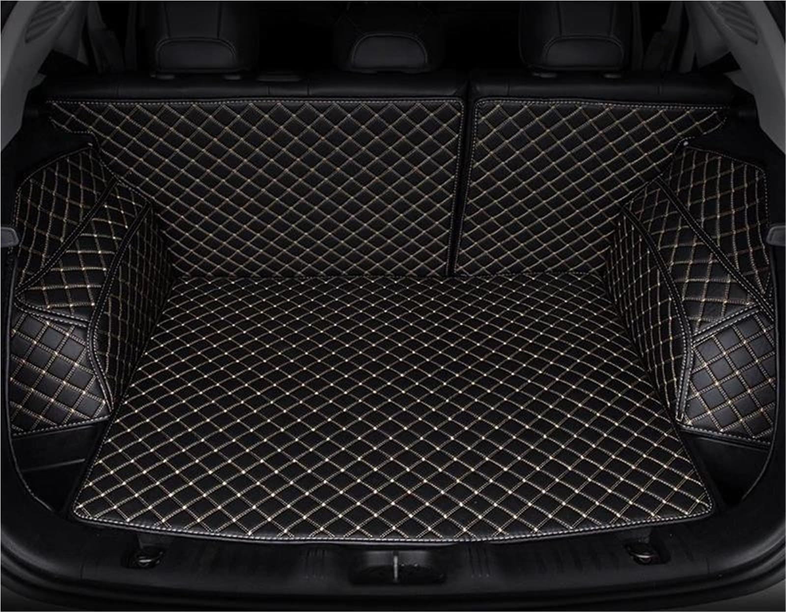Tapis de coffre pour Volvo XC60 2015-2017 doublure de protection noire - 5
