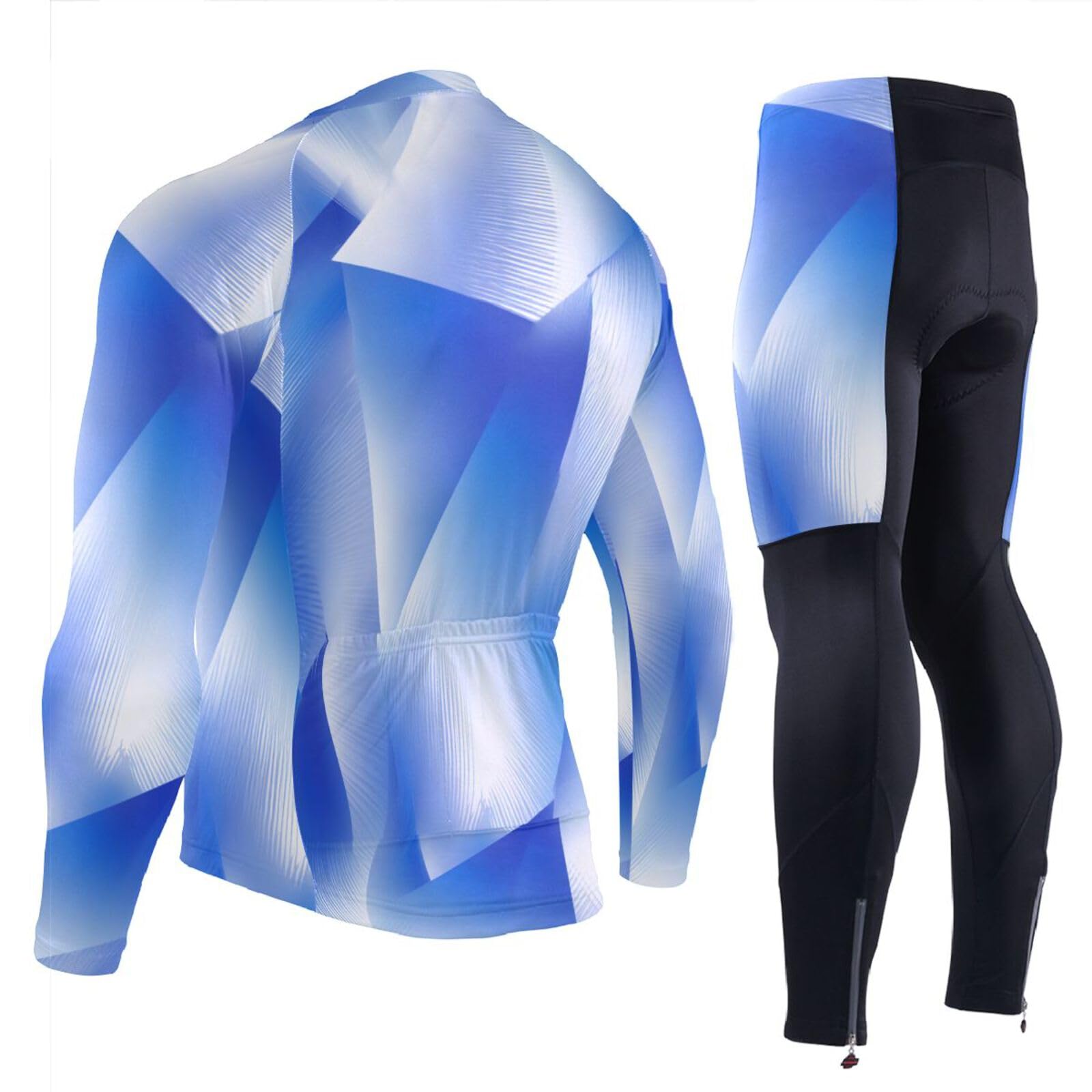 Herren-Radtrikot mit Taschen, winddicht, 3D-gepolstert