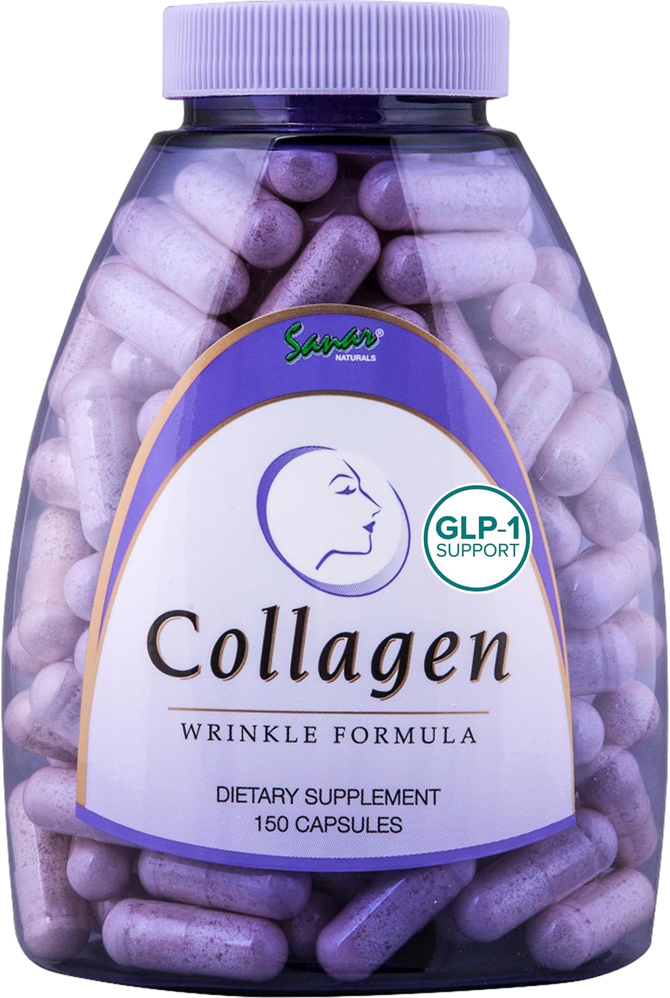 Collagen Pills, 150 Capsules | Supports Skin Elasticity, Hydration, Hair, Nails and Joints | Hydrolyzed Collagen Peptides Supplement with Vitamin C and E, Grass Fed, Non GMO