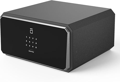 Miniatura 10 de Y-Series Caja de Seguridad Inteligente con Huella Dactilar, 1.2 Pies Cúbicos, Caja de Seguridad para el Hogar con Llave 1.2 pies cúbicos gris