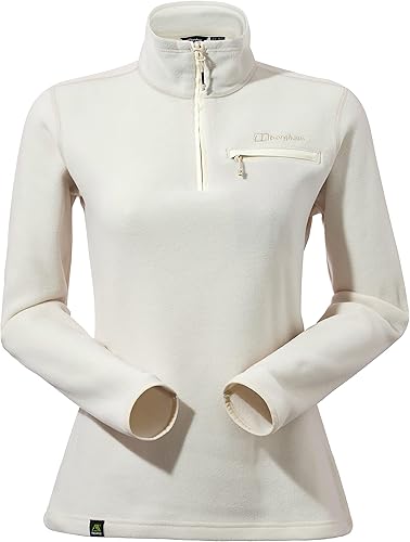 Berghaus Polaire à Demi-Zip Prism 2.0 Micro Polartec pour Femme, Bone White, 3XL