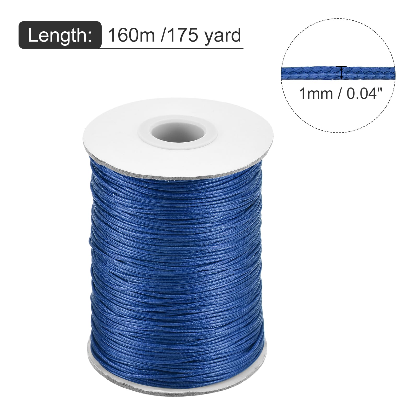 Amazon.co.jp: MECCANIXITY ワックスコード 1mm ワックスポリエステル