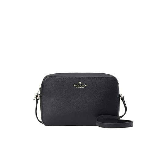 Kate Spade Harper Leather Crossbody Purse in Black