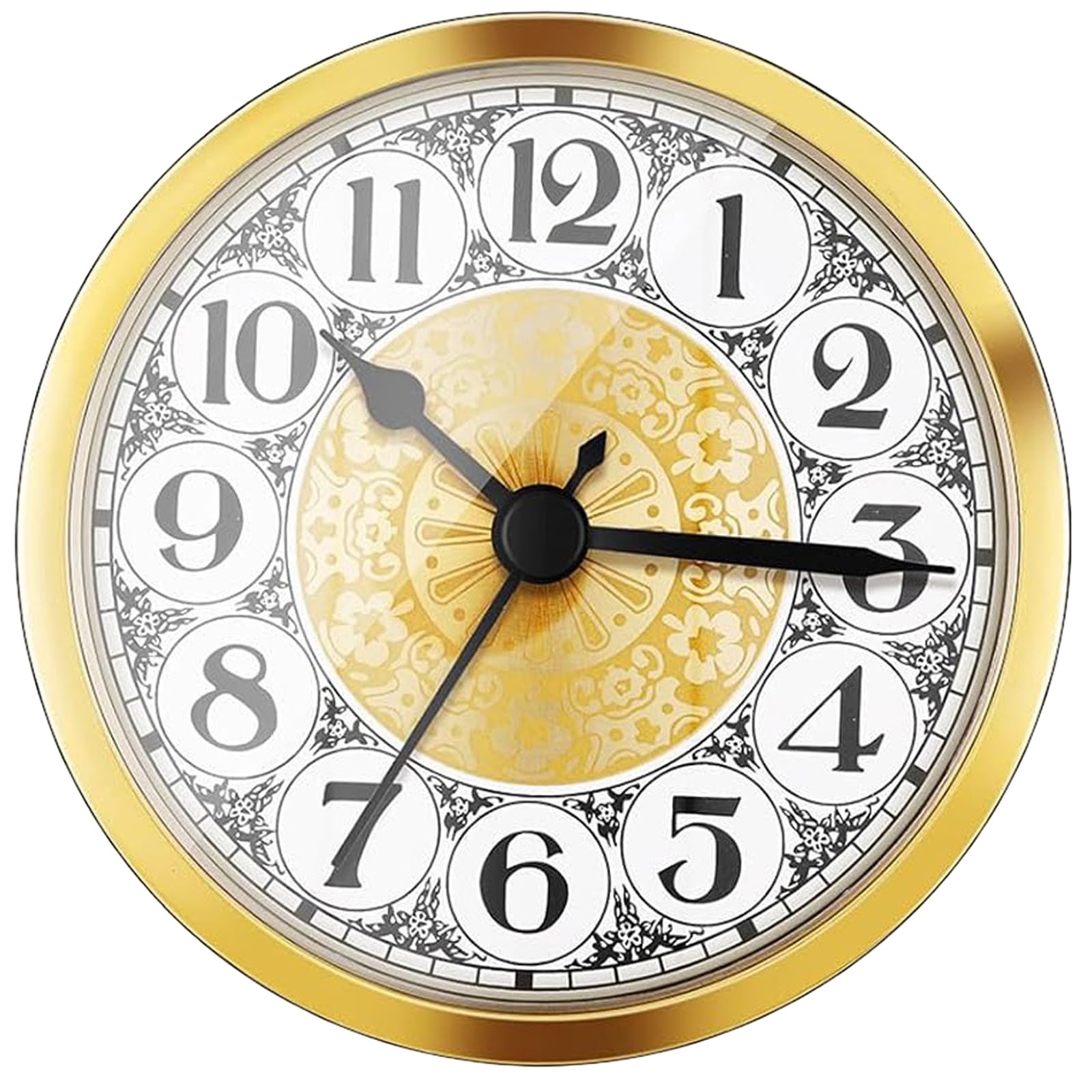 Hsioluted Clock Replacement Insert Small Clock Part with Roman/Arabic Numerals, for Home or Offices Clocks Quiet Mechanism