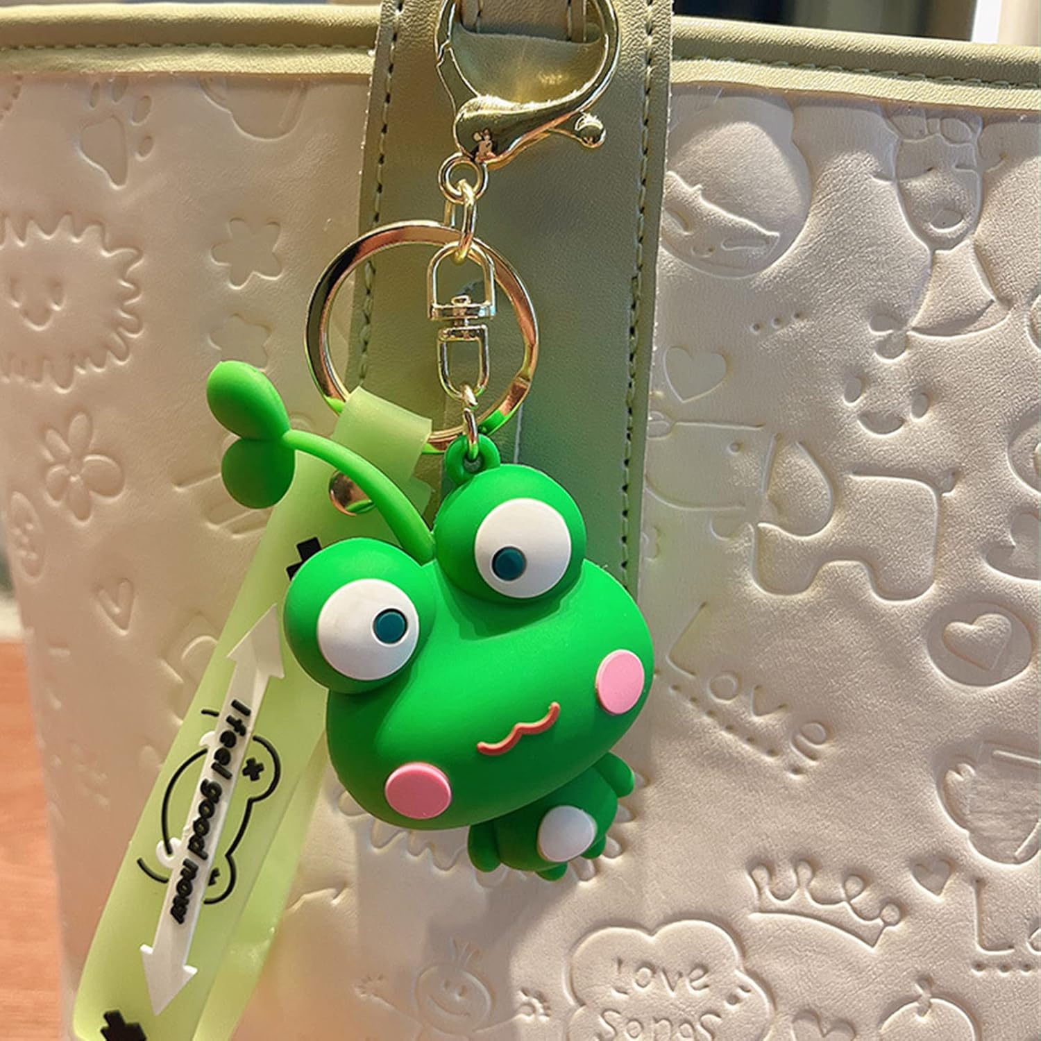 Miniatura 3 de Lindo llavero de dibujos animados de anime, llaveros de animales para mujer, llavero de bolsa de automóvil, llavero de regalo