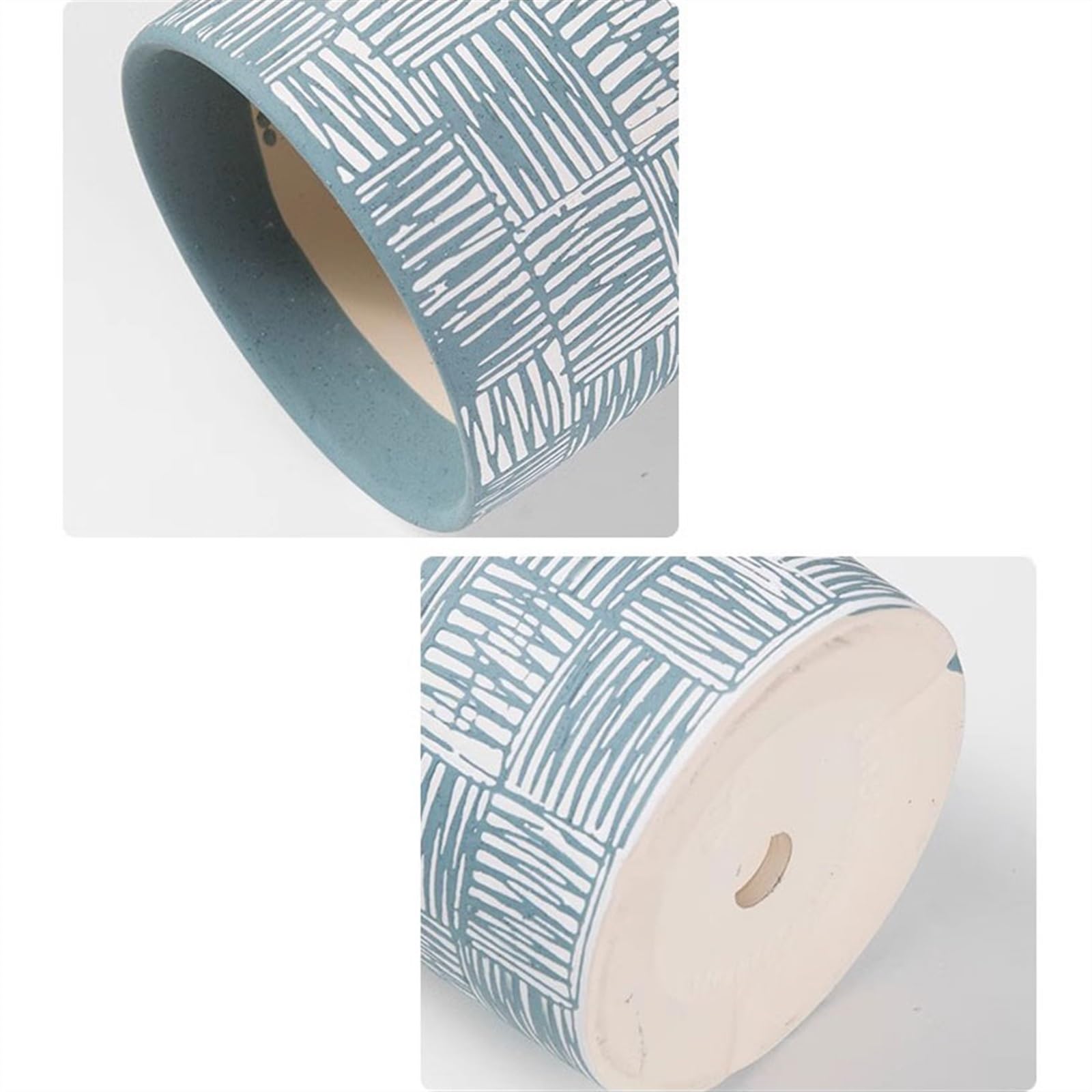 Dekoracja Prosta duża ceramiczna doniczka dom salon kryty kreatywny luksus sadzenia zielonych roślin doniczkowych w pomieszczeniach (pomarańczowy, duży)