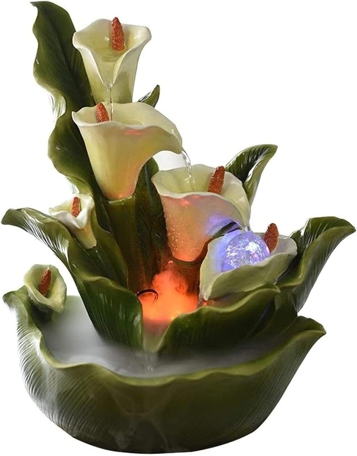 Tabletop Fountain Creative Desktop Fountain Desktop Recycling Fountain Indoor Living Room Aquarium Decoration Gift Tabletop Fountains Desktop Fountain (Color : B) (C)