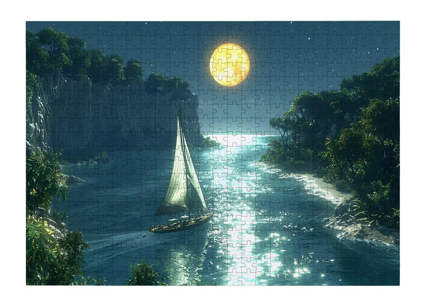 Puzzle 3000 Pezzi, Puzzle Luna per Adulti, 122x81cm, Compact Box -4782