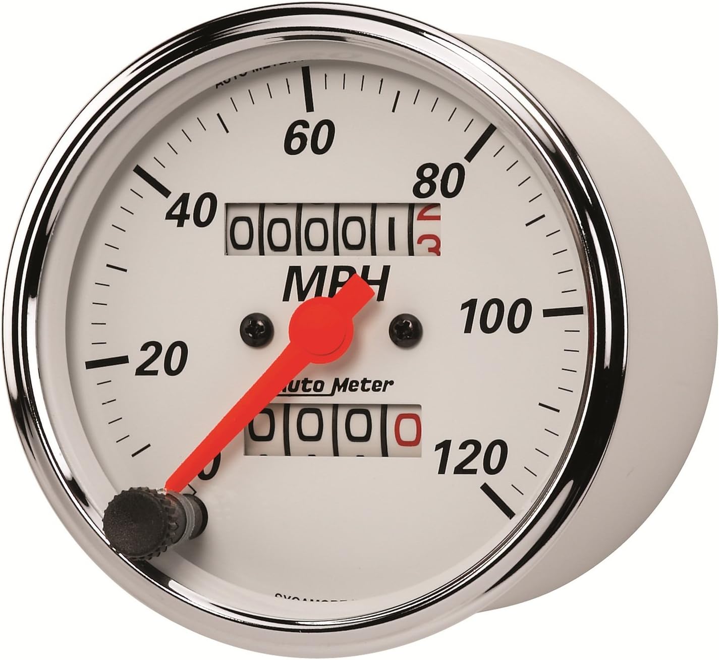 Auto Meter 1396 Arctic White Mechanical Speedometer, 3.125 in.