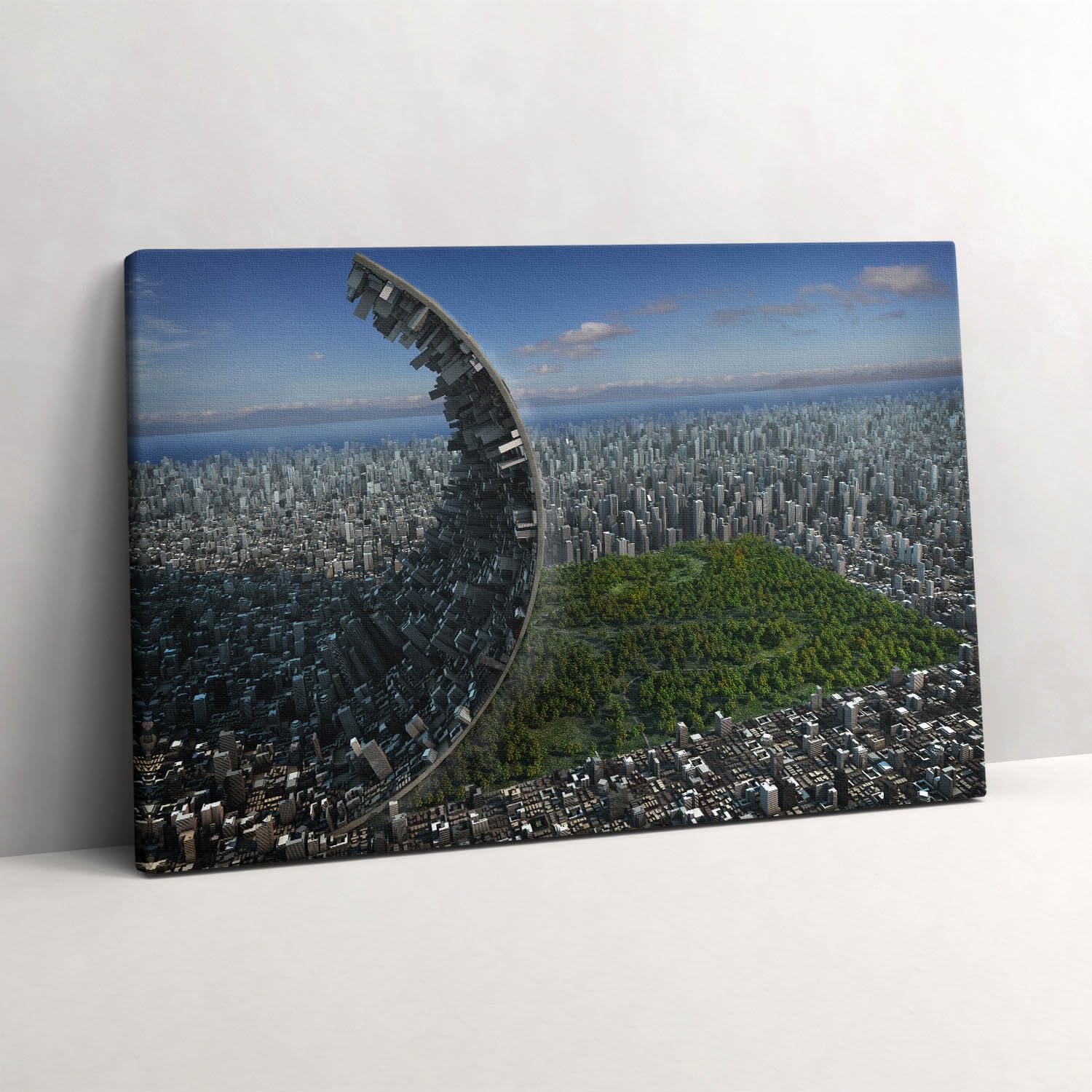 Abstraction de Central Park image imprimée sur toile d'art de luxe