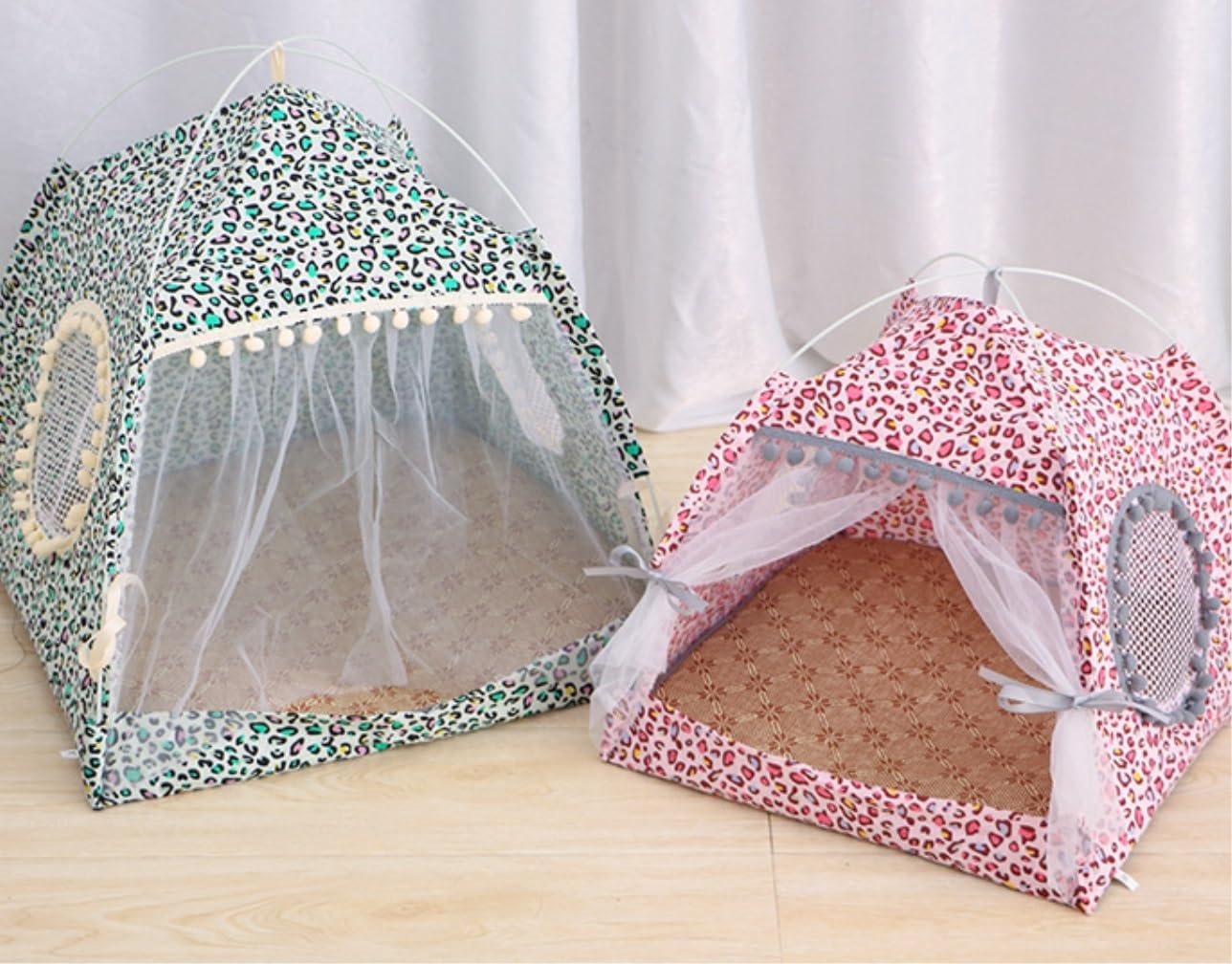 Łóżko dla psów Namiot Dla Kota Pop Up Cat House Outdoor Pet Enclosure Przenośny Kryty Kojec Kotów Małe Psy Na Podwórku Sofa dla psów(A,36 * 36cm)