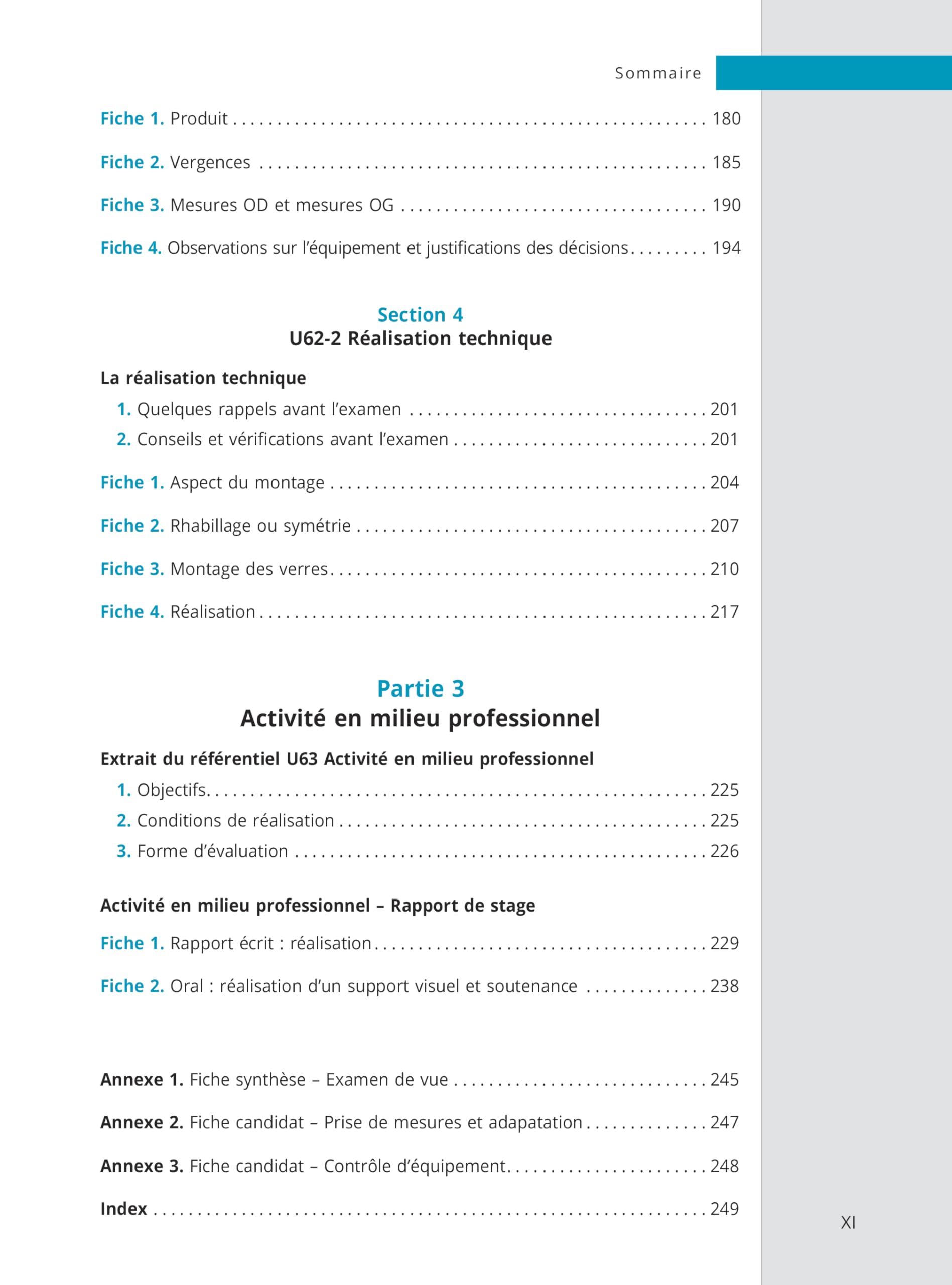 Épreuve professionnelle de synthèse (Opticien-Lunetier): Fiches pour préparer l'épreuve 6 du BTS OL