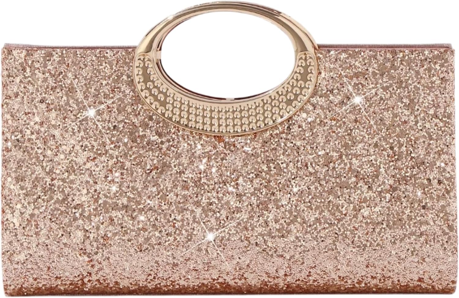 2026 Glitter Sequin Clutch Purse for Women Elegant Bling Paillettes Evening Bag Sparkle Polyester Handbag