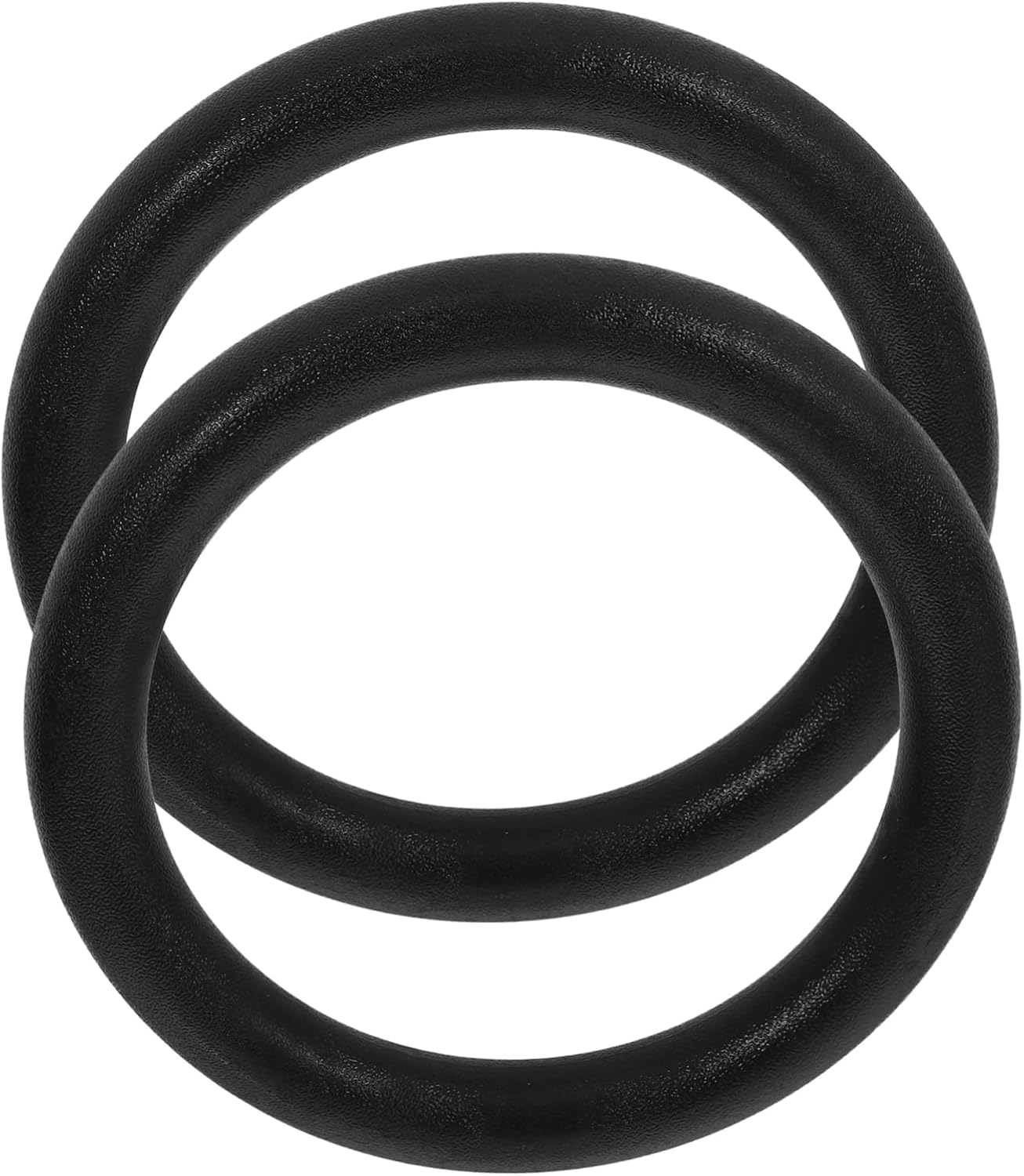 BESPORTBLE 2PCS Gymnastic Rings for Strength Training Black Exercise Rings for Bodyweight Workouts Compatible with Various Exercises and Physical Therapy