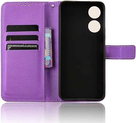 Compatible with Honor X5 Plus Leather Case Cover,Compatible with Honor Play 40C 5G,PU Leather flip Cover Compatible with Honor X5 Plus WOD-LX1 WOD-LX2 WOD-LX3 Case Cover Purple