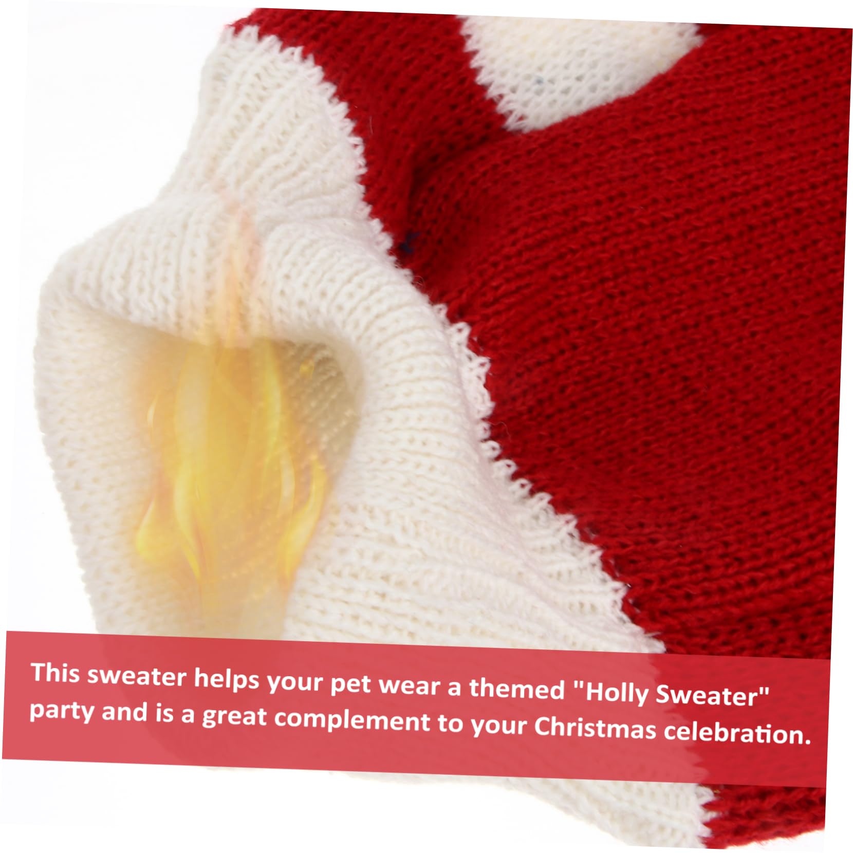 YARNOW Pull de Noël pour Chien Rouge sans Manches Motif Cerf Vêtement Hiver pour Animaux de Compagnie