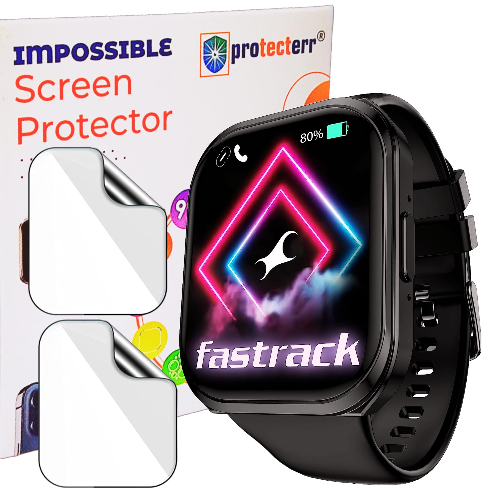 PROTECTERR® Hydrogel TPU Screen Protector for Fastrack New Limitless FS1+ (2.01") Smartwatch [2 Pack], Ultra-Thin, Flexible, 9H Hardness, Unbreakable, Scratch Guard, NOT TEMPERED GLASS - Perfect Fit (B0C9691YK7) Amazon Price History, Amazon Price Tracker
