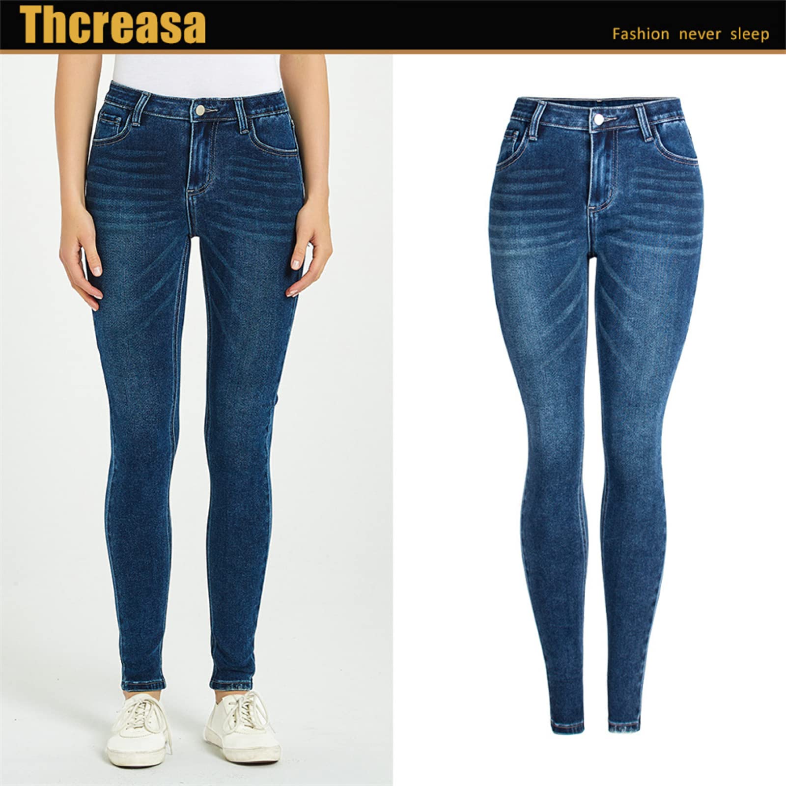 Pantalones Vaqueros para Mujer, Lavado De Pies Pequeños, Cintura Media Elástica, Pantalones Ajustados