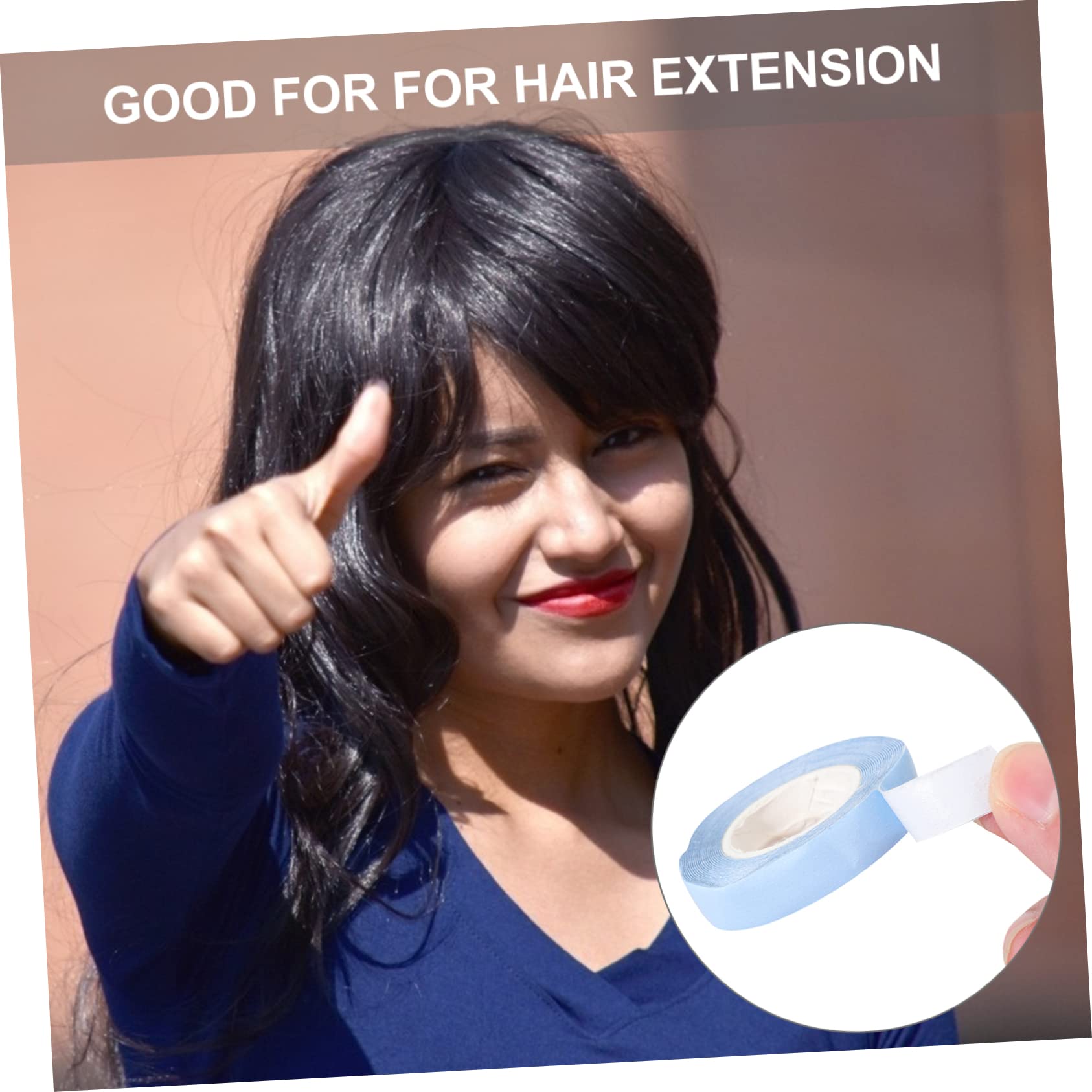 Baluue Hair Extension Tape Roll Double-Sided Strong Adhesive Skin-Safe Wig Tape for Women Hair Wig Tape Waterproof Hair Piece Tape