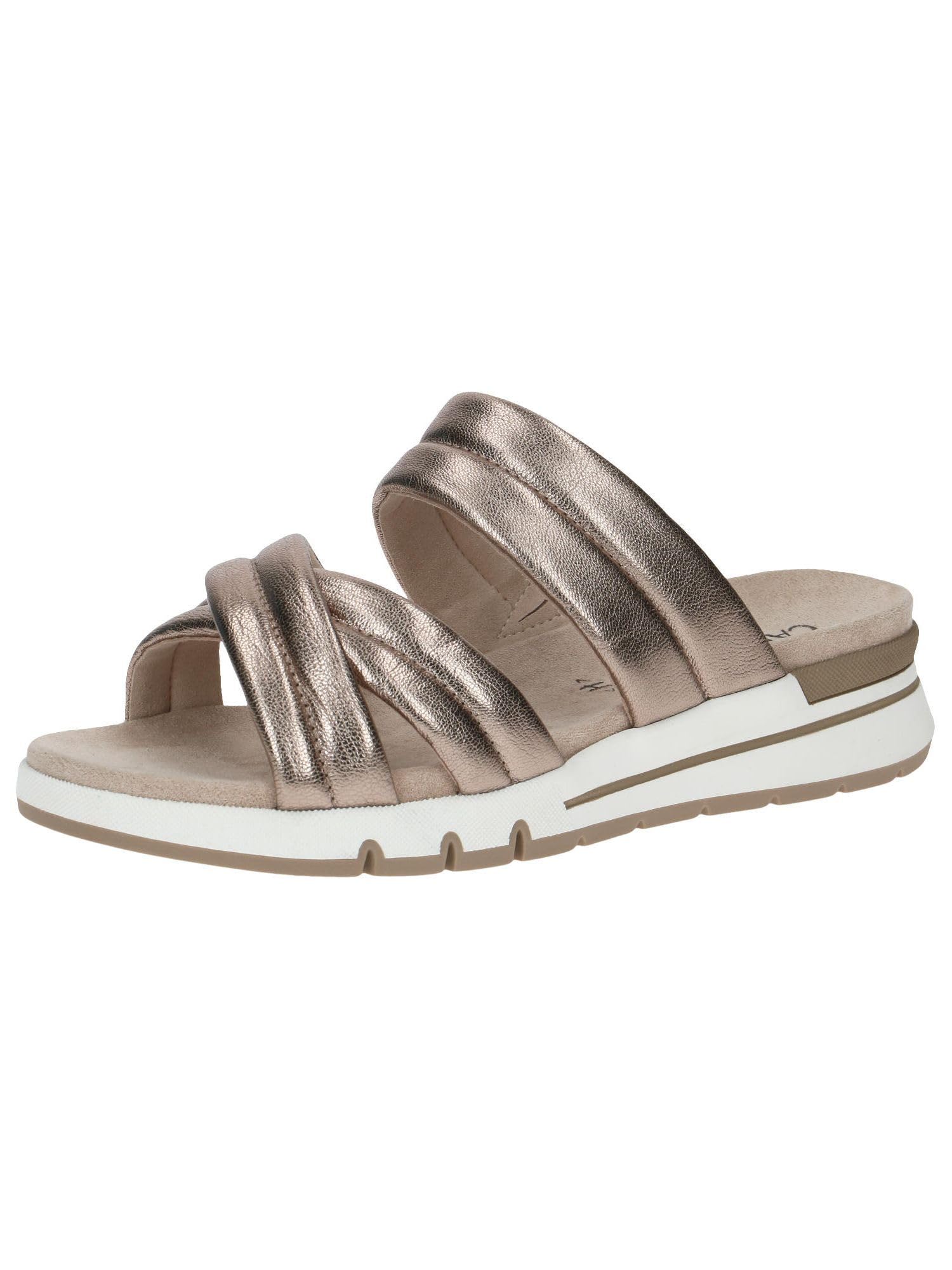 CAPRICE Women's Mules 9-9-27251-20 H-Width, Taupe, 7 UK