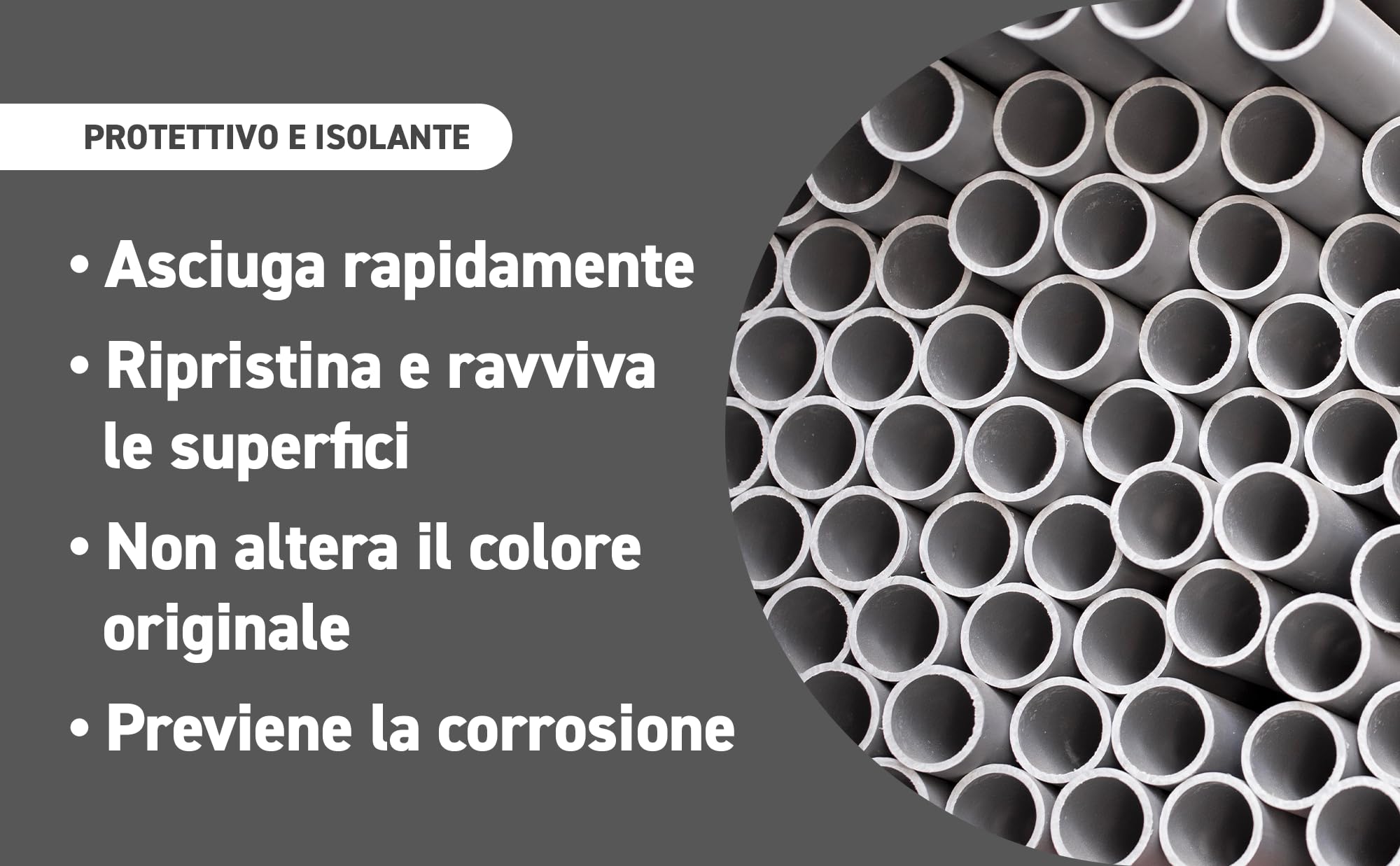 MagazziniGM PROTISOL, Spray Protector Aislante, Efecto Semibrillante, Resistente a Corrosión y Rayos UV, Ideal para Metales, Madera, Cerámica, Plásticos, 400ml