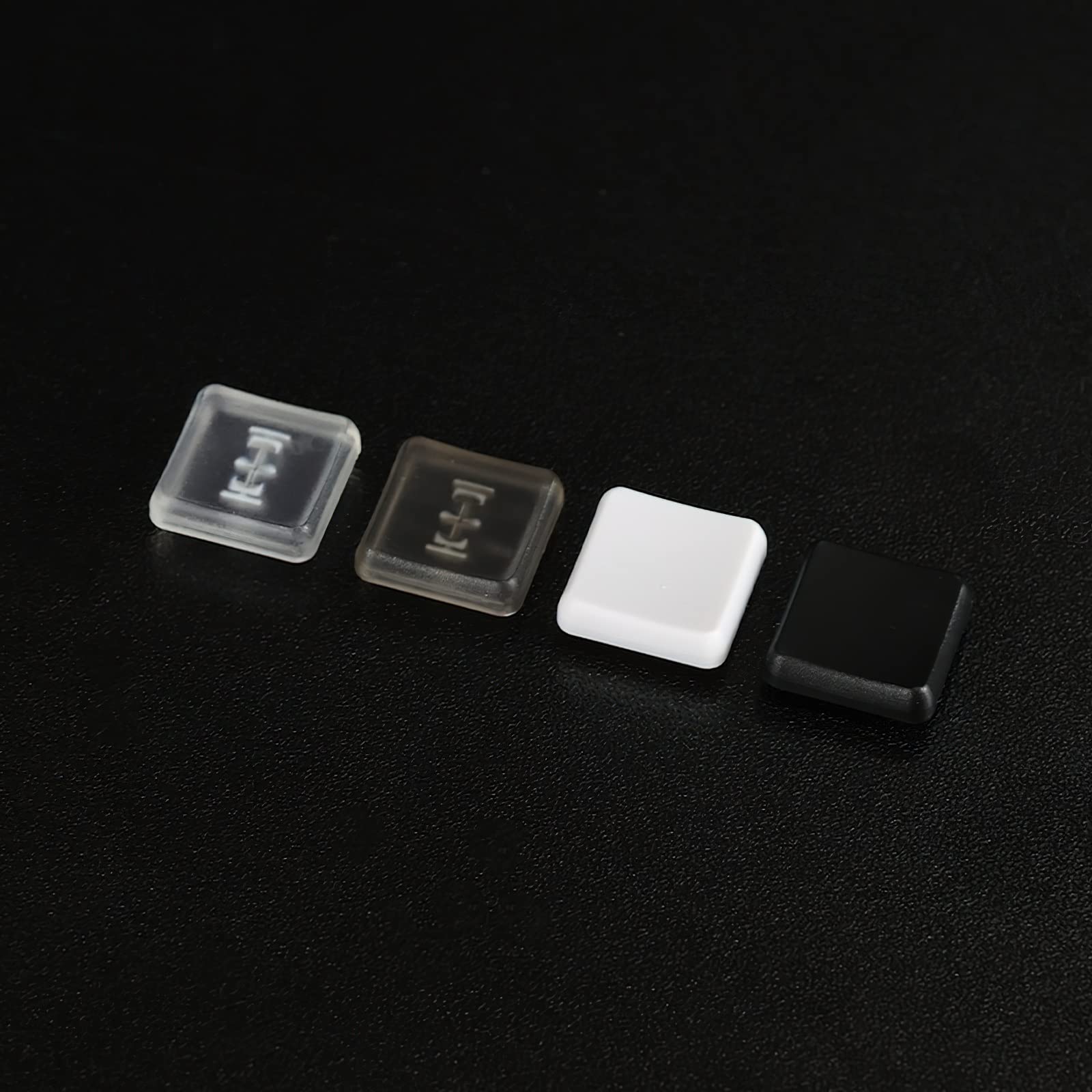 Niskoprofilowy Klawisz, Czarny Biały Przezroczysty PBT Pusty Klawisz Do Klawiatury Mechanicznej Kailh 1350 Chocolate Low Switch (Color : White Transparent, Size : 70PSC)