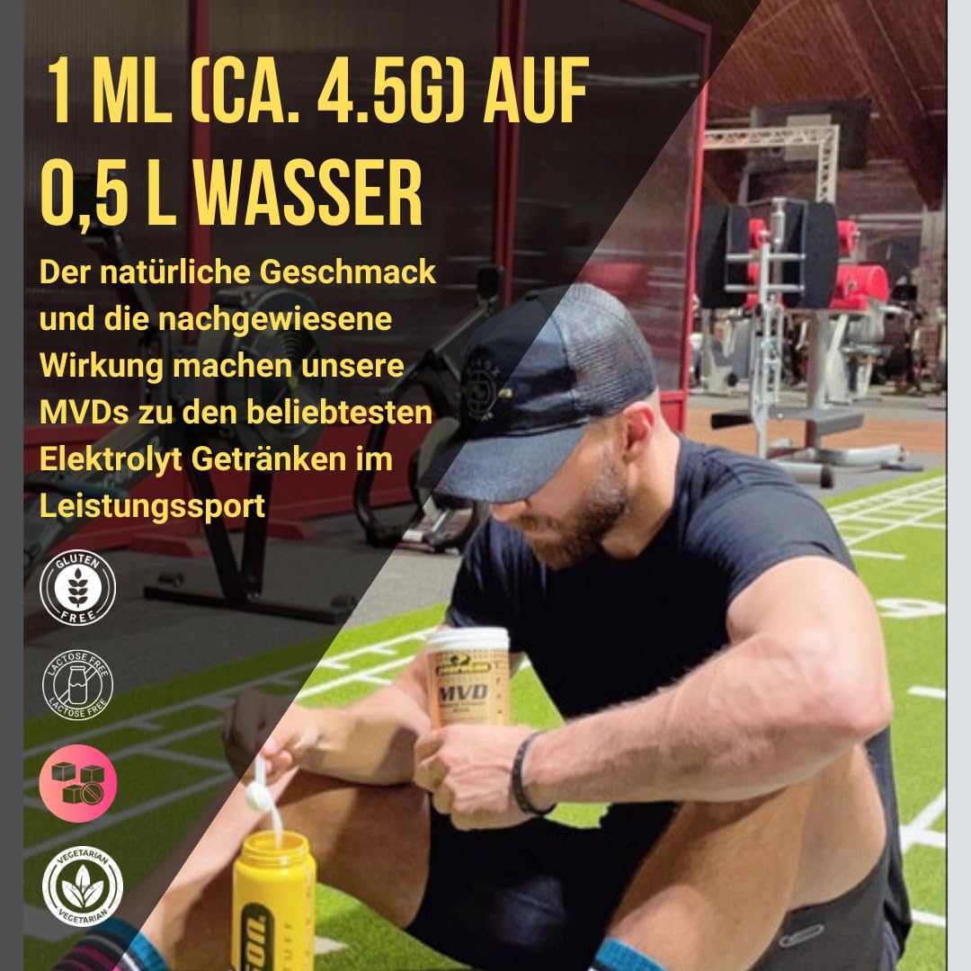 Peeroton MVD Mineral Vitamin Drink - Himbeer-Zitrone, Elektrolyt Pulver mit den 5 wesentlichen Elektrolyten plus Zink, Magnesium und Vitamin C - regelmäßig einnehmen und das Immunsystem stärken, 300g