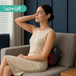 Shiatsu Neck and Back Massager with Heat - 3D Kneading Deep Tissue Massage Pillow for Lower Back, Shoulder, Calf, Foot, Use at Home, Car, Office YZ100