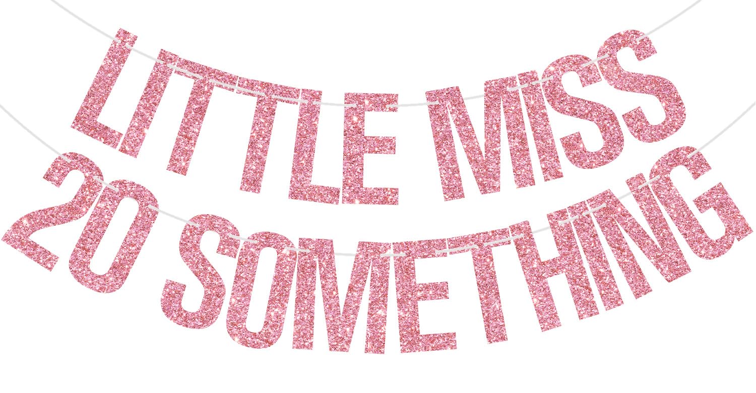 Bannière Little Miss 20 Something, cadeau déco pour fête de 27 ans
