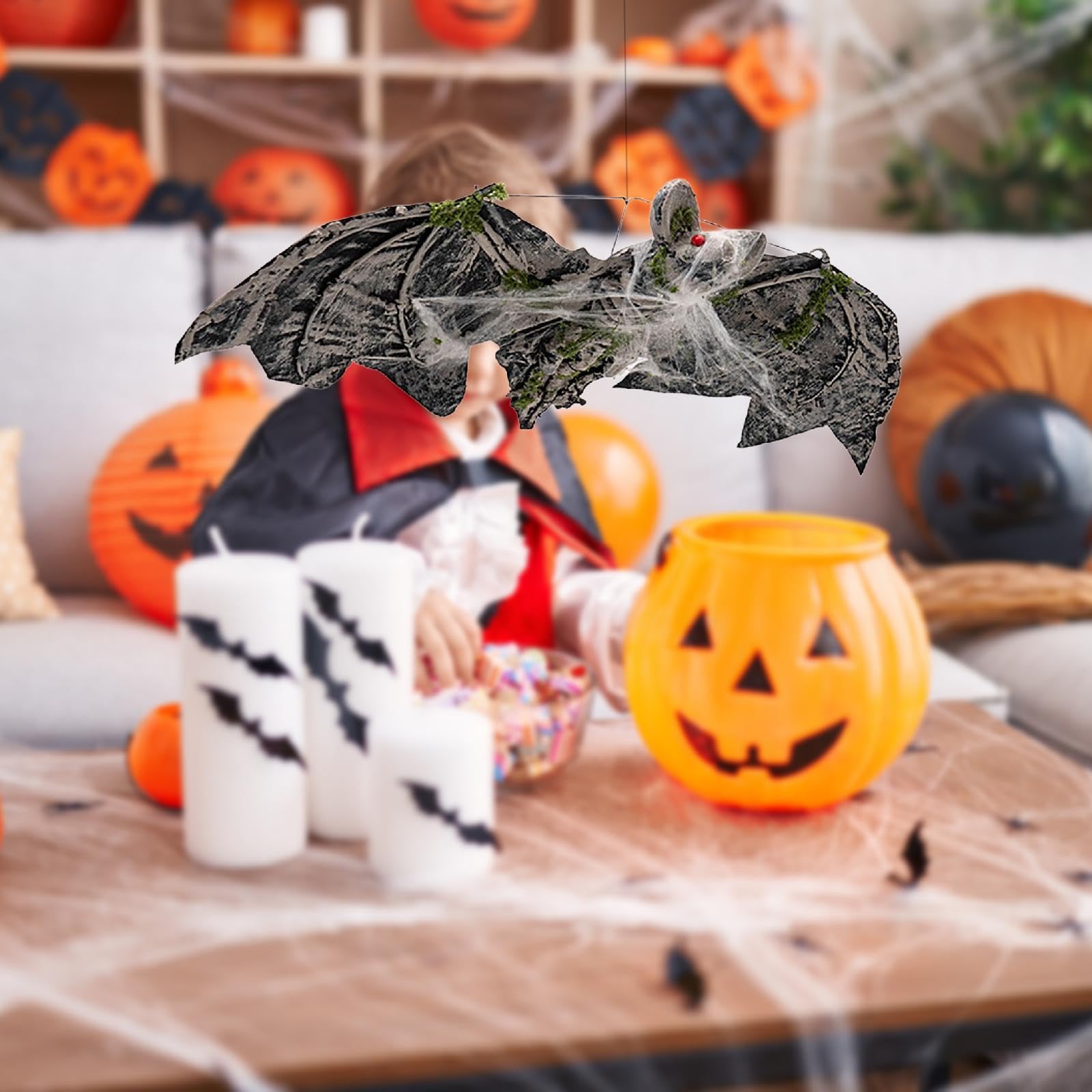 Baoblaze Decorazione di Halloween a Forma di Pipistrello, Articoli per Feste, Ornamento per Parete E Albero