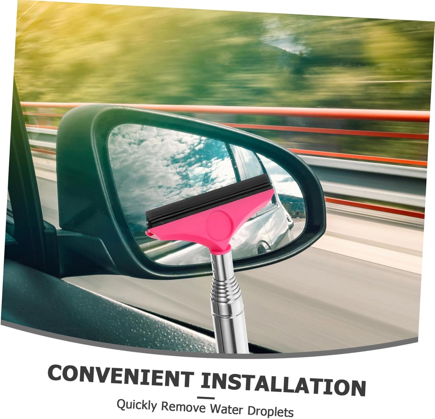 ULTECHNOVO 5pcs Extendable Rearview Mirror Wiper Retractable Car Window Cleaner Tool Magnetic Windshield Squeegee Car Window Cleaner for Side Mirrors