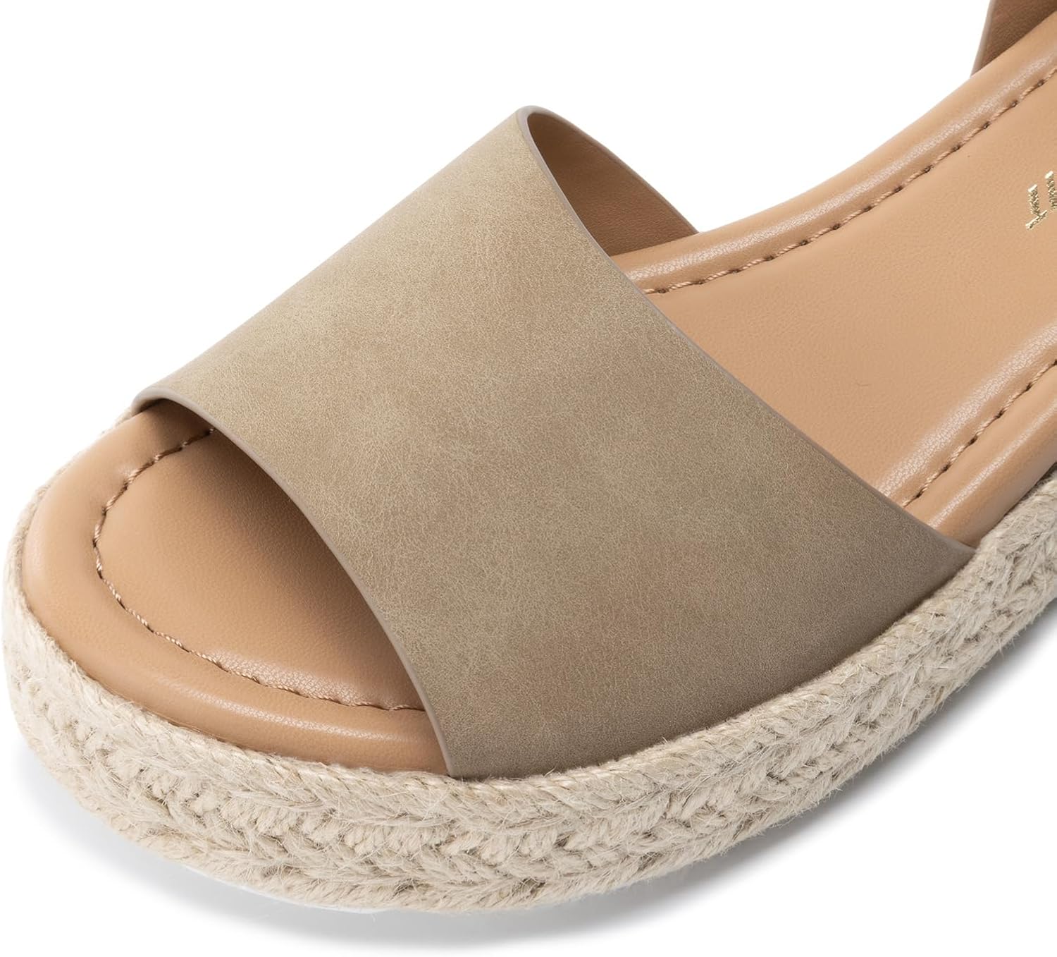 Athlefit Women's Platform Espadrille Wedge Sandals Comfortable Open Toe Buckle Sandals for Summer Casual - Image 4
