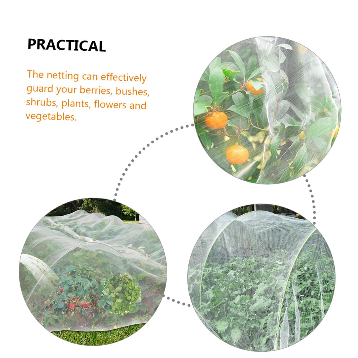 Malla Fina para Jardín Protección Plantas Frutas Verduras contra Pájaros y Animales Daños Cubierta Ligera y Recortable para Cultivo Saludable