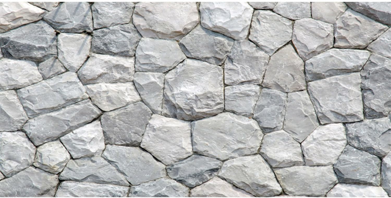 AWERT 48×18 inches White Stone Aquarium Background Rocky Fish Tank Background Rock Terrarium Background Vinyl