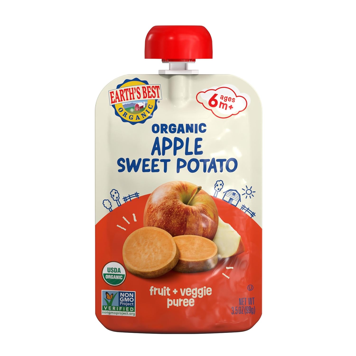 Earths Best Organic Sweet Potato Apple Stage 2