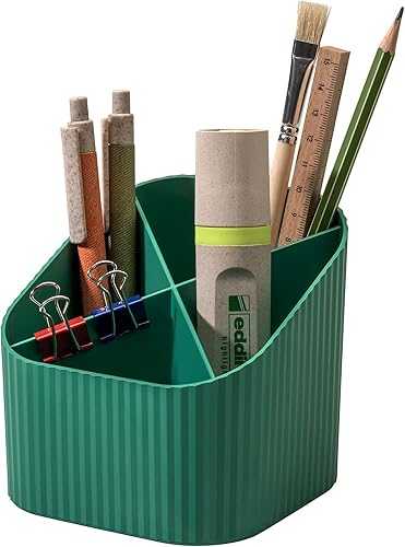 Miniatura 3 de HAN Karma 17248-05 - Carcaj de escritorio con 4 compartimentos, respetuoso con el medio ambiente, hecho de 80-100% material reciclado, soporte para