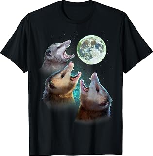 Three Opposum Moon With 3 Possums And Dead Moon Costume T-Shirt