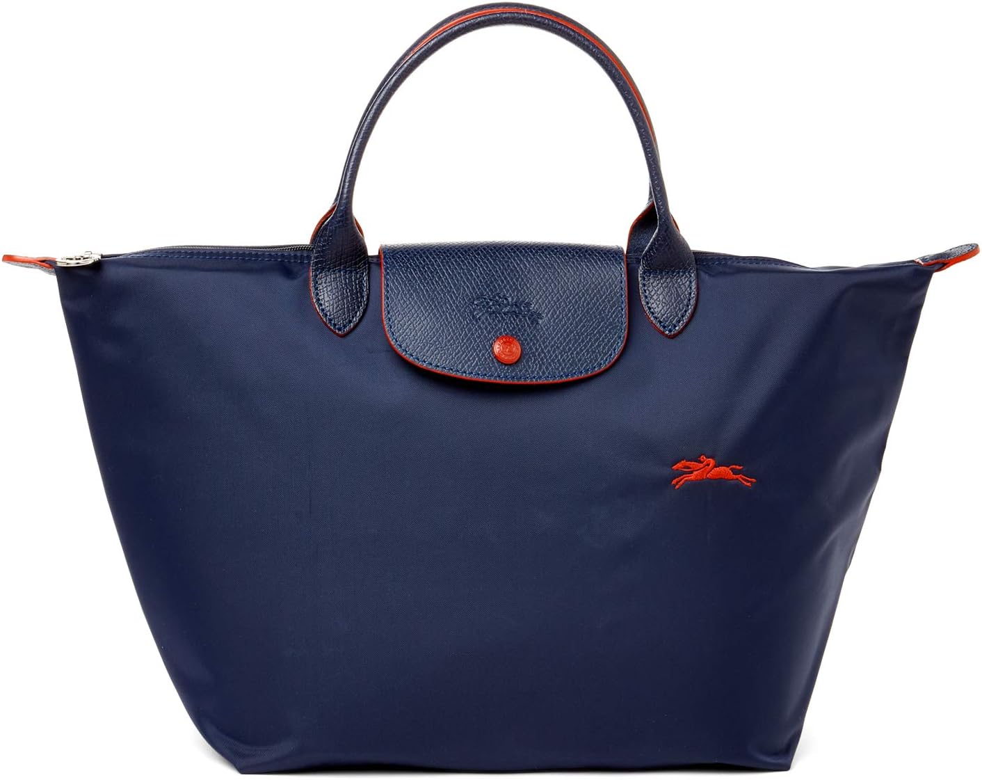 Longchamp 'Medium Le Pliage Nylon Club Tote Top Handle Bag, Navy