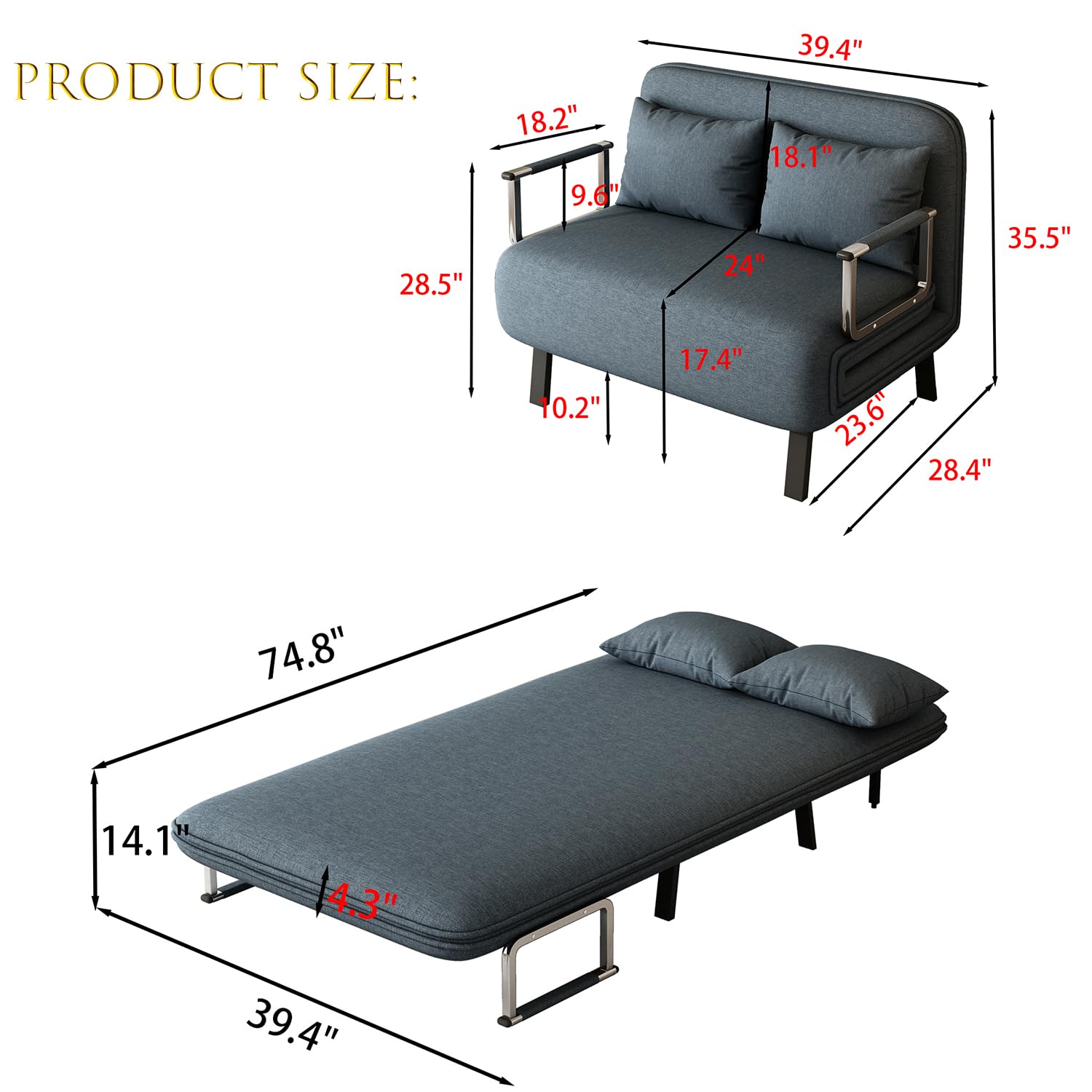 2人掛け・3人掛けソファ 2 seat black sofa bed (double shape) Amazon.co.jp: ソファーベッド ソファベッド ソファーベット ダブル