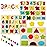Wooden Puzzles for Toddlers, Voamuw Alphabet Number Shape Learning Puzzle for Kids Ages 3 4 5, Montessori Toys Preschool Education Chunky Jigsaw for Boys and Girls