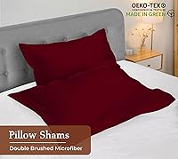 Vista 3 de Royale Linens Paquete de 2 fundas de almohada de tamaño estándar de 20 x 26 pulgadas, microfibra 1800, fundas de almohada de cama, resistentes a