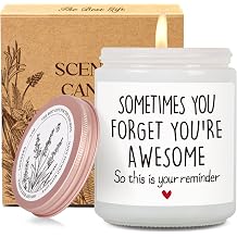 Inspirational Candle Gifts for Women, Sometimes You Forget You're Awesome Candle, Thanksgiving Candles Gift for Sister Best Friends Wife Girlfriend, Christmas Birthday Candles Gift Ideas for Her-90